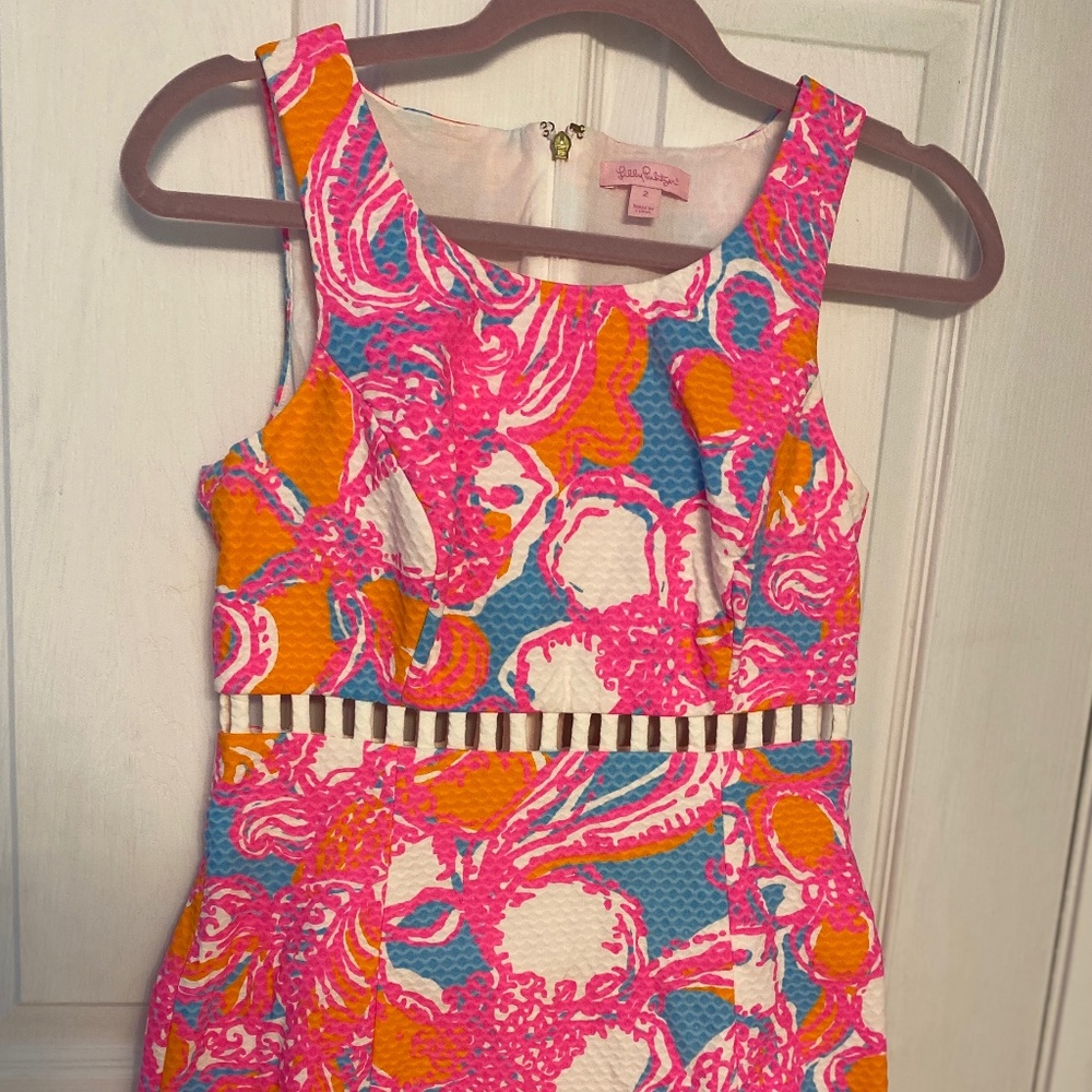 Lilly Pulitzer Shorely Blue Iggy Shift Dress